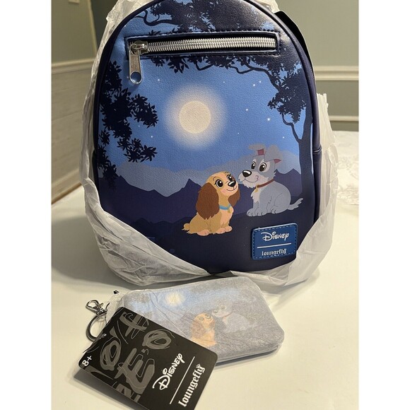 Loungefly Disney Lady And The Tramp Under The Moonlight Stroll Backpack & Wallet main image 11